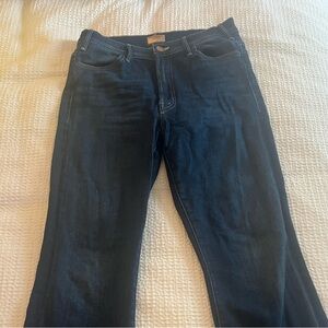 Mother jeans, the hustler ankle fray size 28